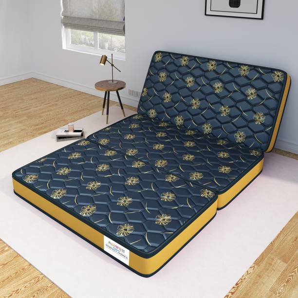 Flipkart Perfect Homes Magix Three Folding/Travel Mattress 5 inch Double High Density (HD) Foam Mattress