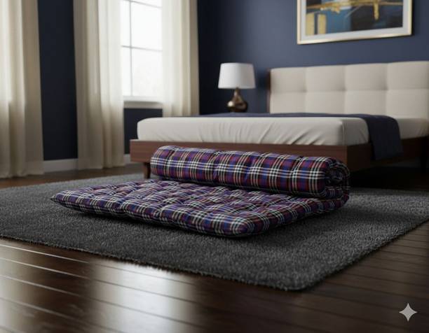 ARSH Premium 48x72 Pure Cotton Gadda 4kg Green | Thick Soft Floor Sleeping Mattress 3 inch Single Cotton Mattress