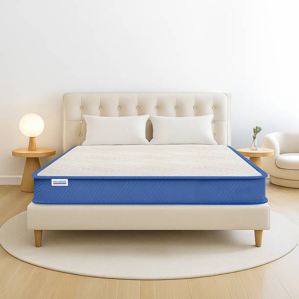 Neobest Orthopedic Dual Mattress|4 Layers Hypoallergenic & Breathable Fabric|Tape Edge 6 inch Queen High Resilience (HR) Foam Mattress