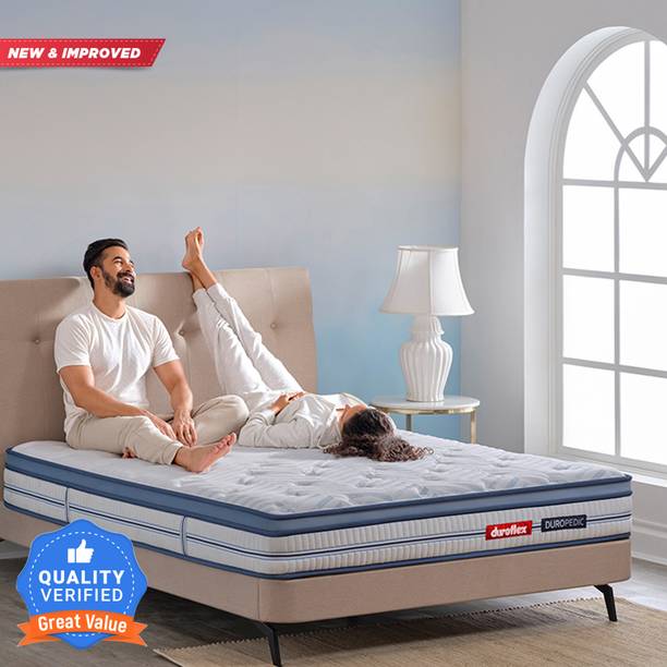 duroflex Strength Plus Duropedic with Doctor Recommended, 5 Zone Dual Density Orthopedic 6 + 2 inch Queen Coir Mattress