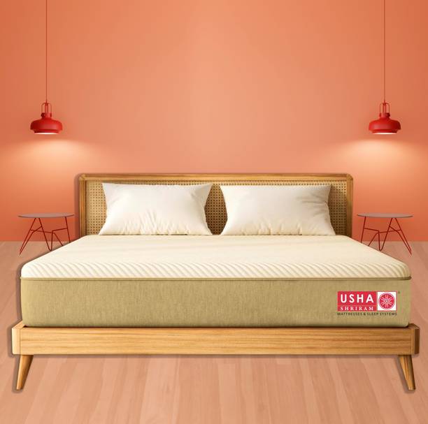 USHA SHRIRAM AeroLatex™ - Ortho Hybrid Mattress with 12 Years Warranty 6 inch Single Latex Foam Mattress