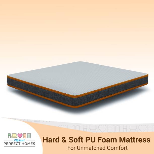 Flipkart Perfect Homes Hard & Soft - Dual Comfort 6 inch Queen High Resilience (HR) Foam Mattress