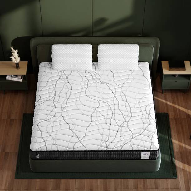 SPRINGWEL BioSleep 100% Natural Latex Medium Firm Bed Mattress With Bamboo Charcoal Fabric 5 inch Single High Density (HD) Foam Mattress