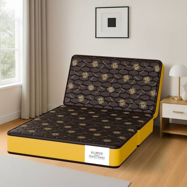 Flipkart Perfect Homes Omaxx - Three Folding/Travel Mattress 4 inch Single PU Foam Mattress