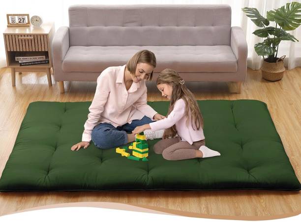 MAXYOYO Quilt Cotton Floor Bed Mattress Foldable Rollable Movable Single Bed Gadda 5 inch Single Cotton Mattress