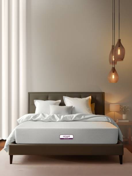 Amore International Amore Essential Orthopedic CertiPUR-US Certified | CertiGuard Technology 8 inch Queen High Resilience (HR) Foam Mattress