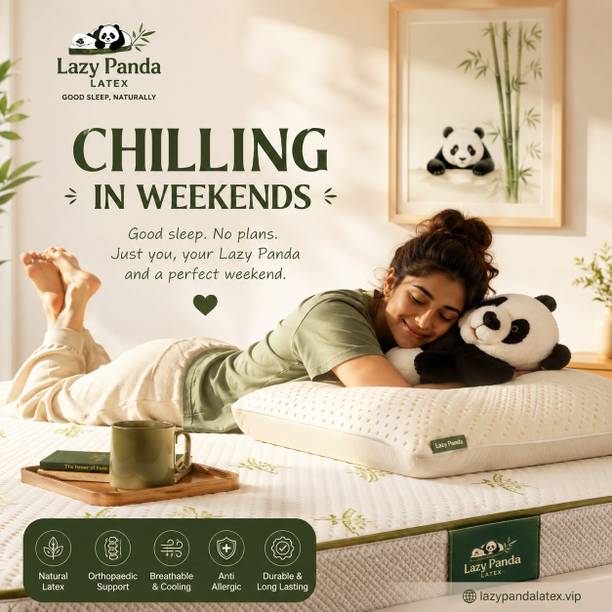 Lazy panda latex Lp01 8 inch Custom Natural Latex Mattress