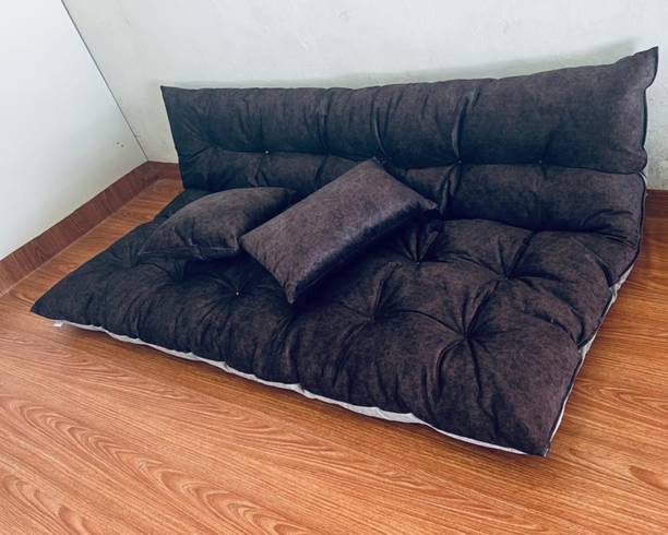 Next Go Sweat Leather 3 Seater Sofa Mattress for Balcony Travel and Bunk Seat Swing Gadi 5 inch Double Fiber Mattress