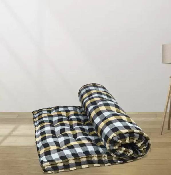 IMSmartMart Soft Cotton Multicolour 6X4ft Mattress / Gadda 6 inch Double Cotton Mattress