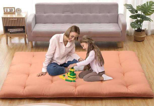 MAXYOYO Quilt Cotton Floor Bed Mattress Foldable Rollable Movable Single Bed Gadda 5 inch Single Cotton Mattress