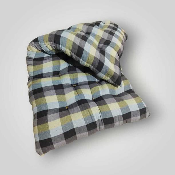 jy Soft Filled Multicolored Single Bed (36 x 72 x 6) 5 inch Single Cotton Mattress