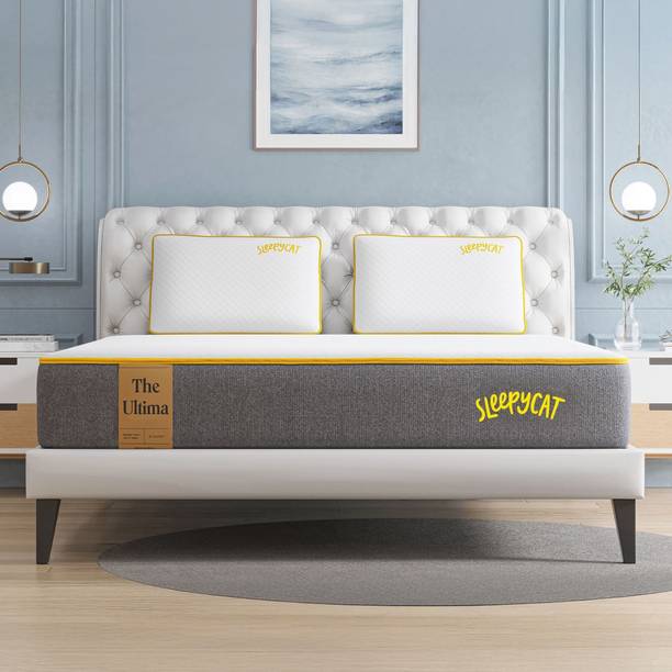 SleepyCat Ultima CoolTEC Medium Soft with AirGen Memory Foam 10 inch Single High Density (HD) Foam Mattress