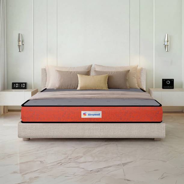 Sleepwell Dual Pro Profiled, Reversible, Medium Soft & Firm, Acuprofile & Anti-Sag Tech 5 inch Single PU Foam Mattress
