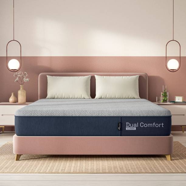 Wakefit Dual Comfort - Reversible Hard & Soft 4 inch King High Resilience (HR) Foam Mattress