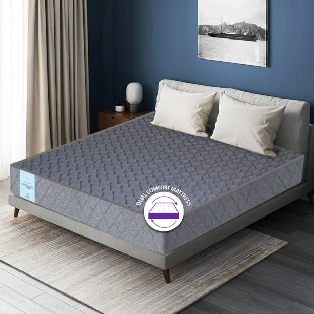 SLEEP SPA Dual Comfort - Hard & Soft- with Comfort Cubes and Rebotech Tech. 5 inch Double High Resilience (HR) Foam Mattress