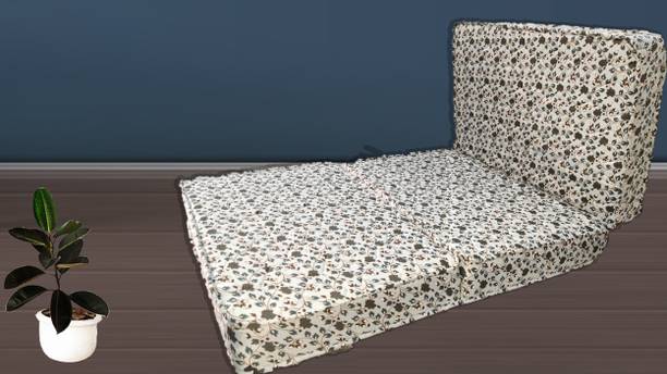 COLOFLY Three Fold High Density PU Foam Mattress 4 inch Single High Density (HD) Foam Mattress