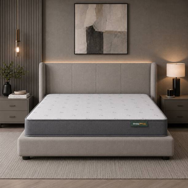 SleepyHug Aircell Series Dual Ortho Premium Reversible Orthopedic 2-layer Honeycomb Foam 4 inch Double High Resilience (HR) Foam Mattress