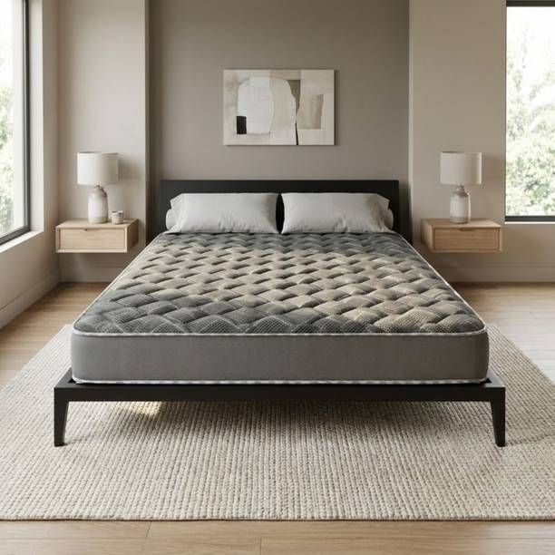 Oak&Loom PureSleep Soft foam | Quilted Knitted Fabric 6 inch Single High Density (HD) Foam Mattress