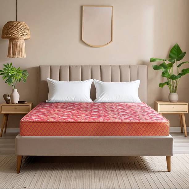KURLON Natural Rubberized Coir, Medium Firm, Natural Cooling, PU Foam Quilting Top 5 inch King Coir Mattress