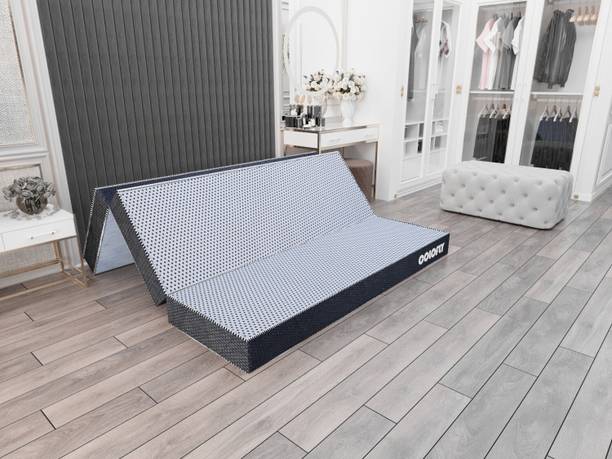 COLOFLY Folding Mattress ( indoor, Outdoor, Travel, Multi purpose ) 4 inch Single High Resilience (HR) Foam Mattress