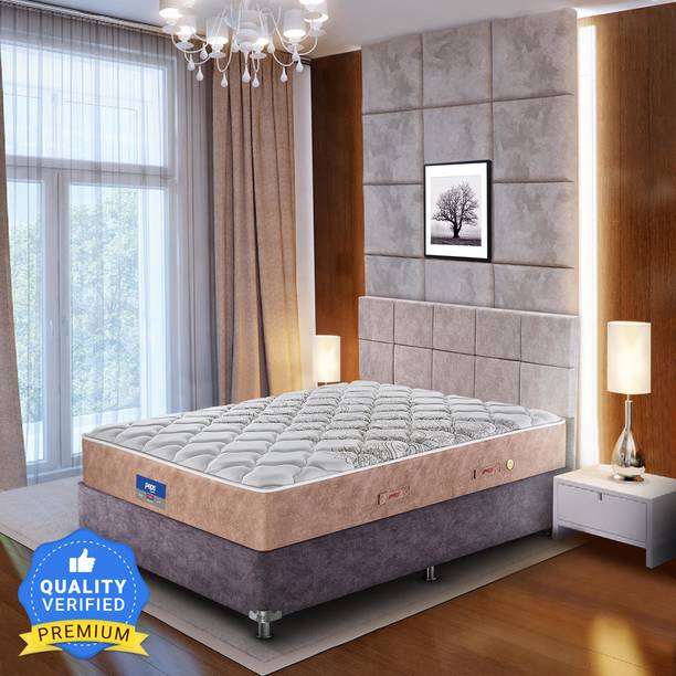 PEPS Restonic Ardene Normal Top Brown 8 inch Double Pocket Spring Mattress