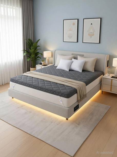DozeIQ 2 inch (5.08 cm) Queen Size Memory Foam Breathable Mattress Topper