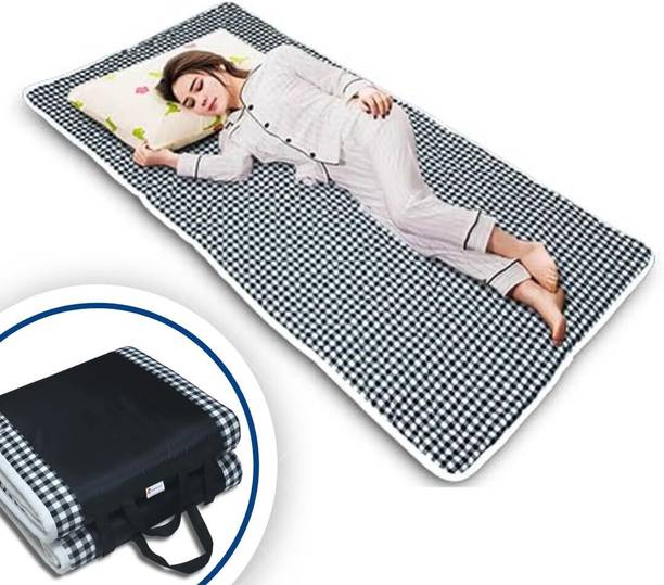Padamshree Premium Foldable Mattress, Folding, Lightweight, Travel, Floor, Outdoor Camping 1 inch Double Cotton Mattress
