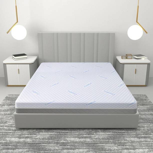 CARLTON LONDON Mellow - Luxury Organic with Cool Gel Fabric & Soft Comfort 6 inch Queen Natural Latex Mattress