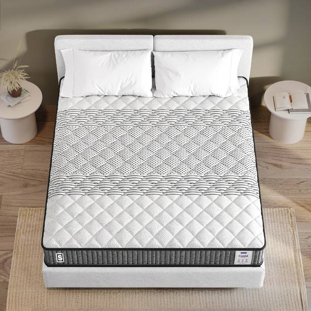 SPRINGWEL Essential Medium Firm Quilted Mattress With Bamboo Charcoal Fabric 4 inch Single High Density (HD) Foam Mattress