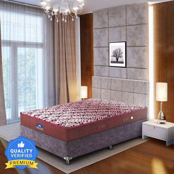 PEPS Restonic Sanibel Normal Top Maroon 6 inch Single Bonnell Spring Mattress