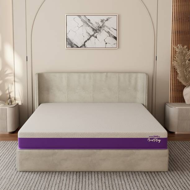 SleepyHug MoodPlay Fresh Natural Latex Mattress with Lavender Fragrance 5 inch Double Natural Latex Mattress