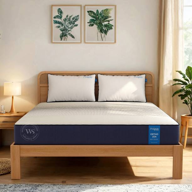 Wooden Street Penguin Ortho Zen Mattress | Firm Feel | Advanced Contour Support Technology | 8 inch Queen Memory Foam Mattress