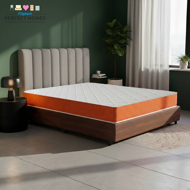 Flipkart Perfect Homes Trio Medium Soft & Hard | 5 inch Double High Density (HD) Foam Mattress