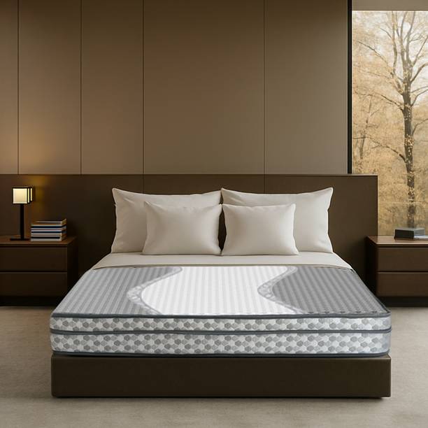 Sleepwell Ortho Pro Spring, Euro Top Finish, 3-zone pocket 6 inch Double Pocket Spring Mattress