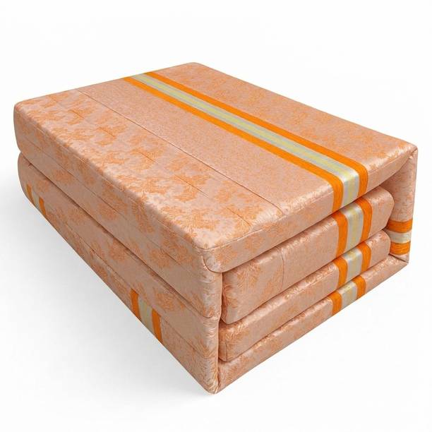 NoRang Compact 3 Fold mattress for Bed – Convertible mattress 6*3foot Random Color 3 inch Single EPE Foam Mattress