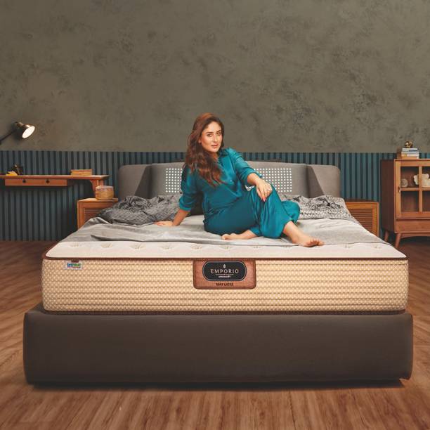 SPRINGFIT Emporio Max Latex with 5 Zoned Natural Latex Orthopedic 7 inch Double Memory Foam Mattress