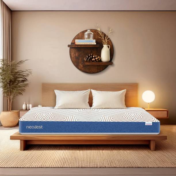 Neobest NEOTDF78606 | Orthopedic Support Dual Reversible & Hypoallergenic Premium Fabric 6 inch inch Queen High Resilience (HR) Foam Mattress