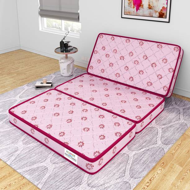 Flipkart Perfect Homes Ever Three Folding/Travel Mattress 5 inch Single High Density (HD) Foam Mattress