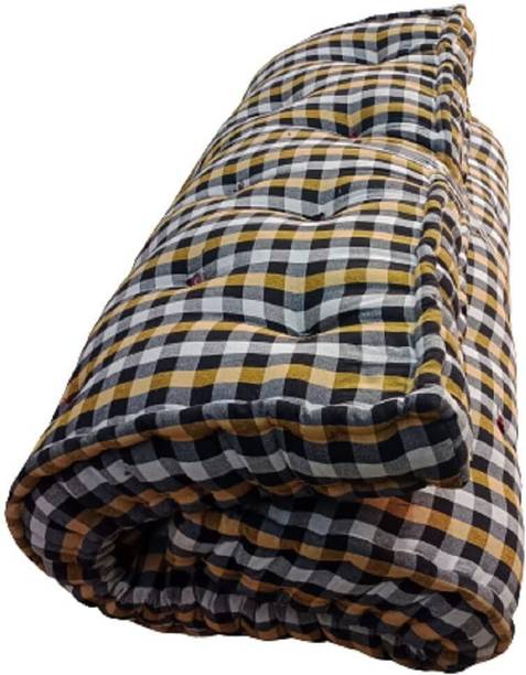 RAJASTHAN HANDLOOM Large Soft Cotton 2-Sleeping Capacity 4 inch Double Cotton Mattress