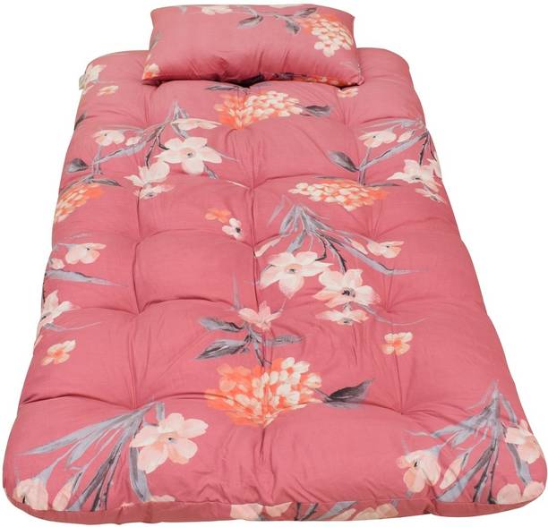 FurniGully Mattress Single Bed Foldable Guest and Bachelor Tufted ruyi gadi 3 inch Single Cotton Mattress