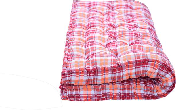 TIRAZ Foldable Cotton Mattress | Hand-Stitched & Reversible | Never Sags 5 inch King Cotton Mattress