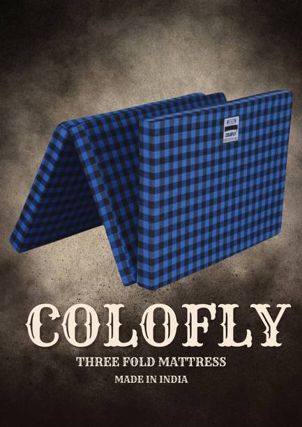 COLOFLY Three Fold Ep 70 MM inch Single High Resilience (HR) Foam Mattress