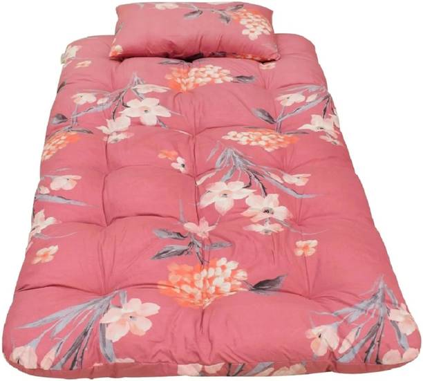 FurniGully Foldable LigGuest and Bachelor Tufted ruyi gadi 3 inch Single Cotton Mattress