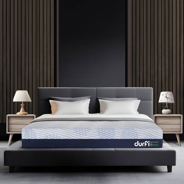 Durfi Organic Hempseed Oil Memory Foam 78x30x5 inch Single High Resilience (HR) Foam Mattress