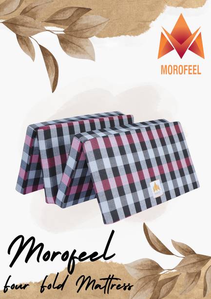 MOROFEEL 4 Fold 2 inch Single EPE Foam Mattress