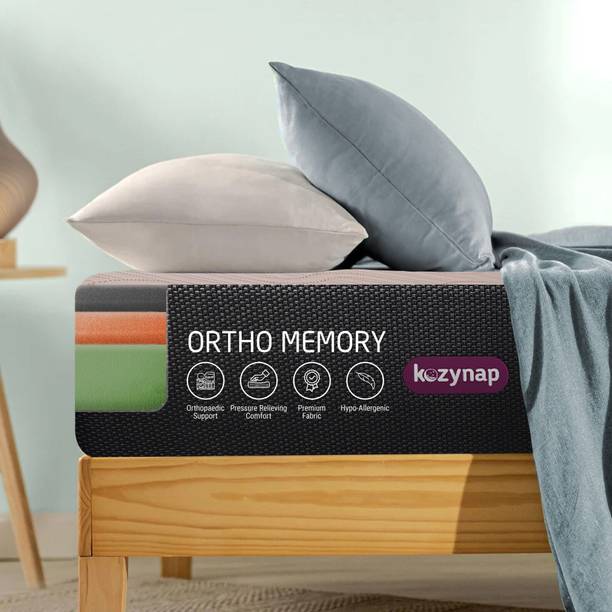 Kozynap Orthopedic Open Cell Memory Foam Mattress – Soft, Back Pain Relief, High GSM 6 inch Single High Density (HD) Foam Mattress