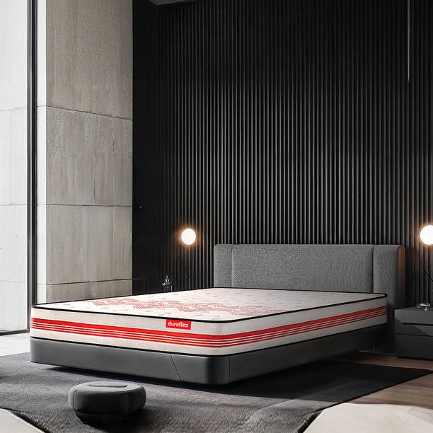 duroflex Boltt 3 Zone Copper Infused NRG Layer, Medium Firm 7 inch Double Bonnell Spring Mattress