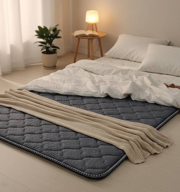 DozeIQ Folding Travel Pilates Yoga Exercise Camping Mattress 1.5 inch Single Memory Foam Mattress