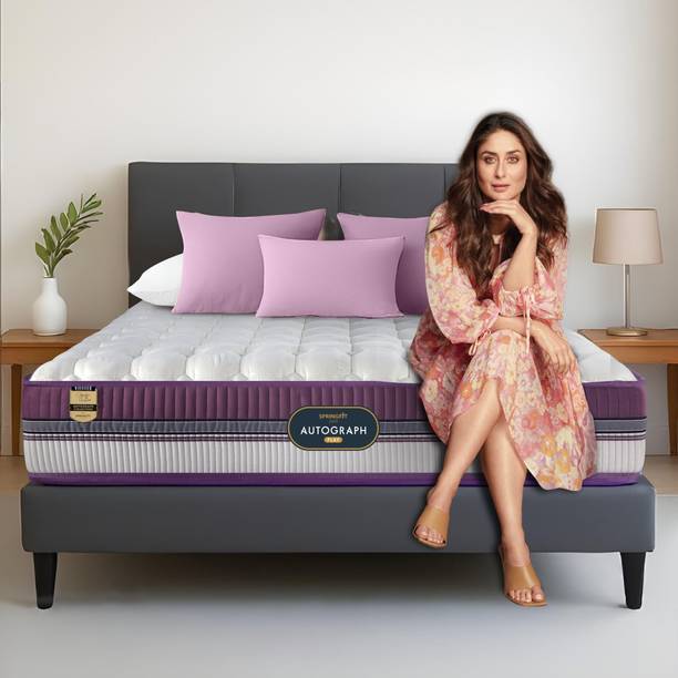 SPRINGFIT Autograph Play Orthopedic 5-Zoned Natural Latex 9 inch Double Memory Foam Mattress