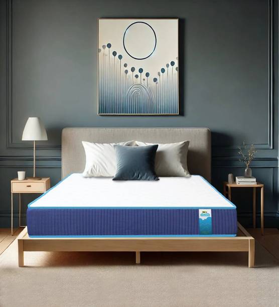 Clouddio From Pepperfry May Original Anti bacterial Orthopedic Memory Foam | Medium Firm 8 inch Queen High Resilience (HR) Foam Mattress